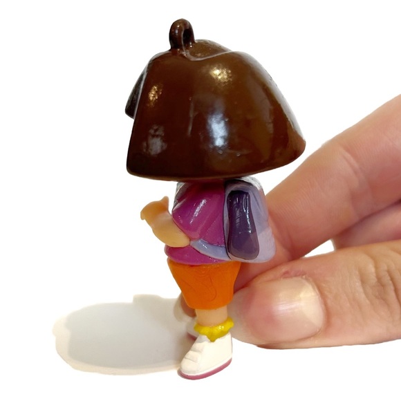 Dora the Explorer Toy Lot Figure Doll Pendant Bracelet Ruler Hair Brush Pink Fun - Picture 10 of 16